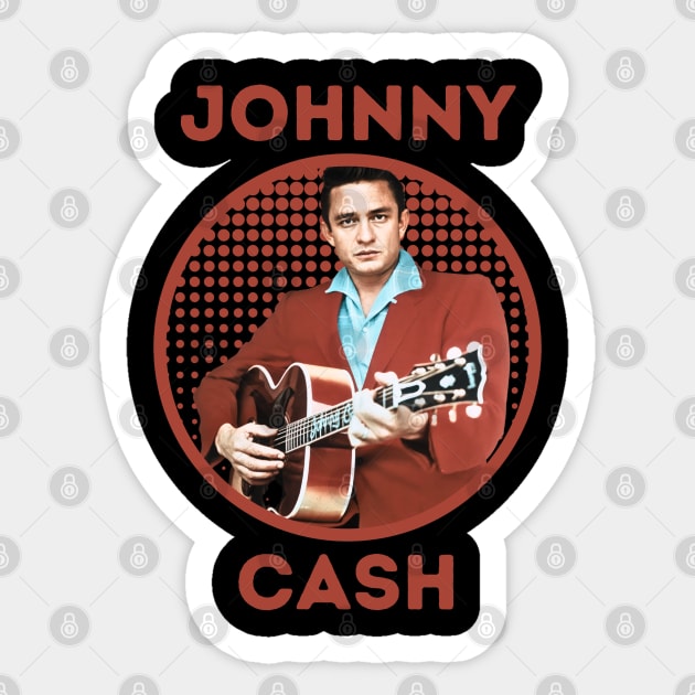 johnny cash || red velvet Sticker by claudia awes
